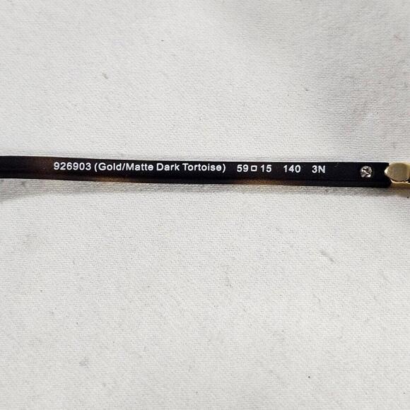 Coach Classic Aviator Sunglasses HC7061 - Gold Matte Dark Tortoise/Brown W/case - Picture 4 of 11